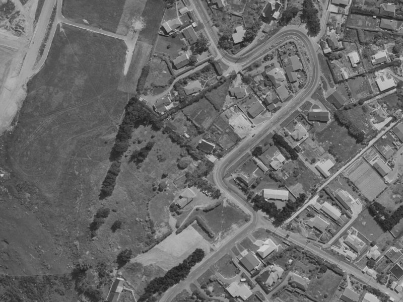 168 Major Hornbrook Road from the air, 1970-1974