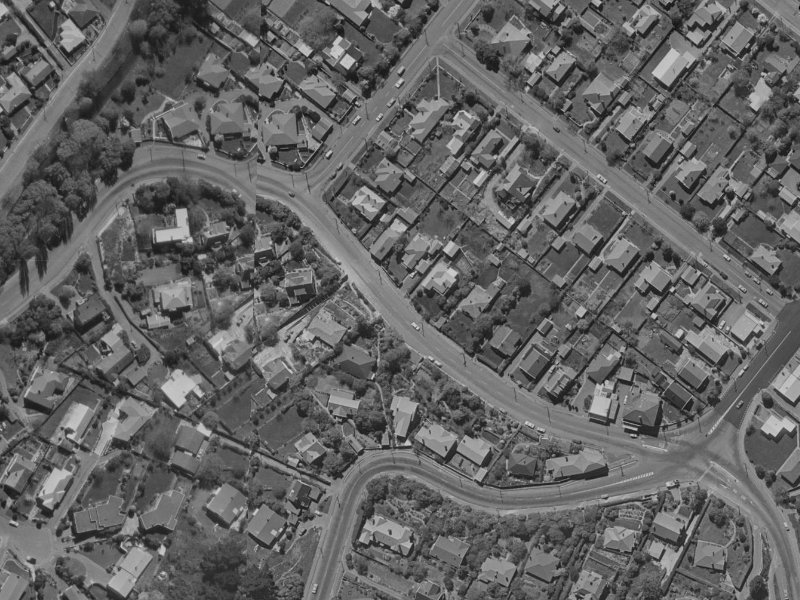 18A Cashmere Road from the air, 1970-1974