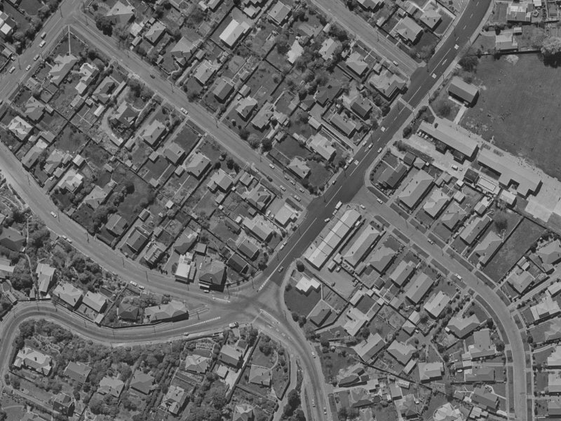 7 Colombo Street from the air, 1970-1974
