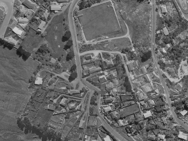 35 Huntsbury Avenue from the air, 1970-1974