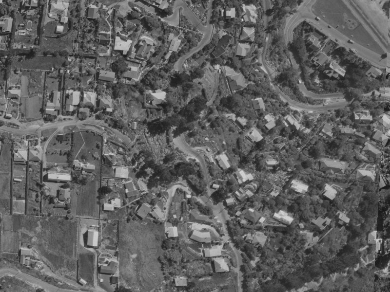 59 Clifton Terrace from the air, 1970-1974