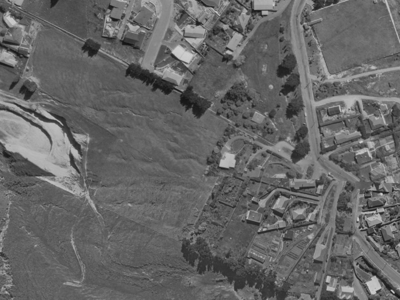34 Huntsbury Avenue from the air, 1970-1974
