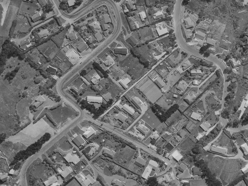 153 Major Hornbrook Road from the air, 1970-1974