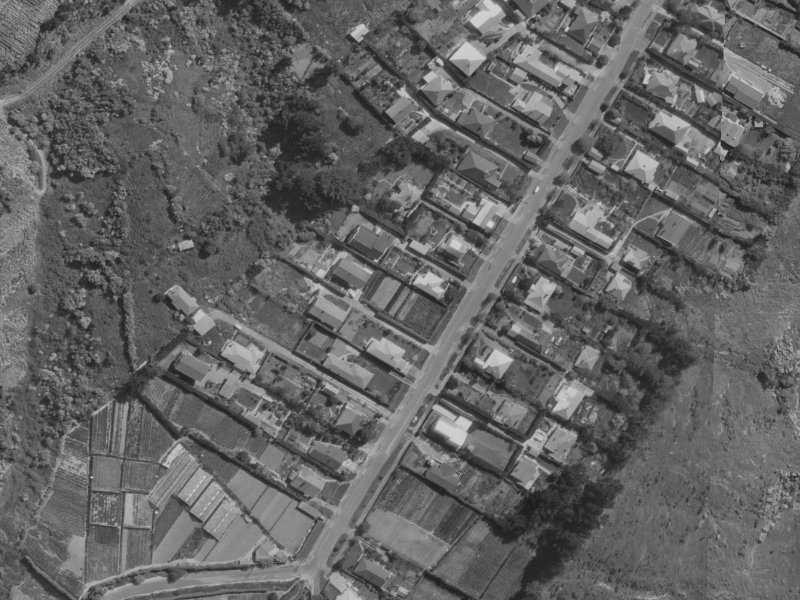 Moncks Spur Road from the air, 1970-1974