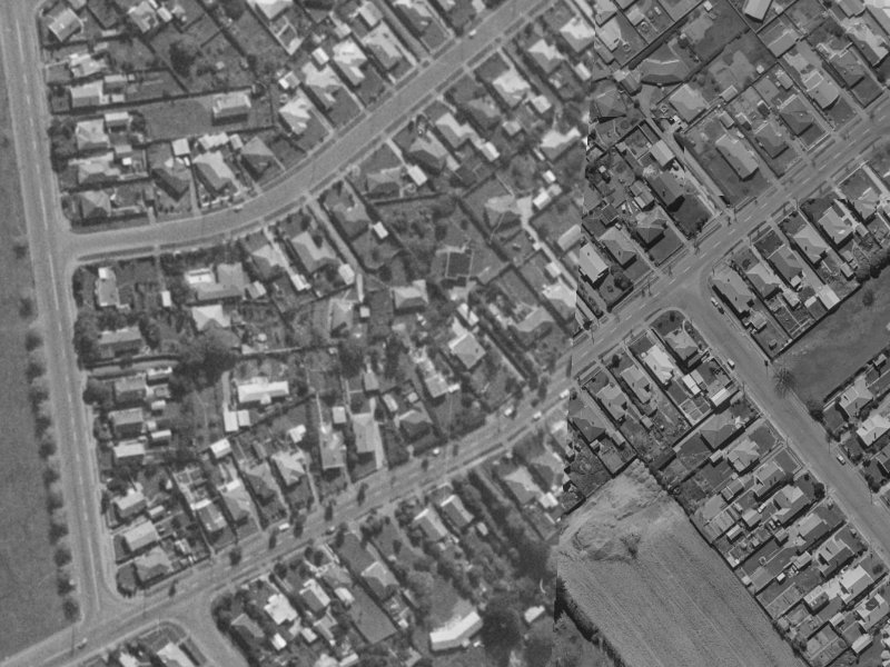 57 Rose Street from the air, 1970-1974