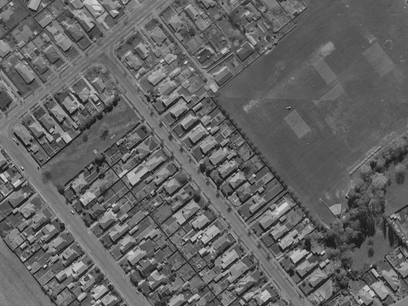 38 Fairview Street from the air, 1970-1974