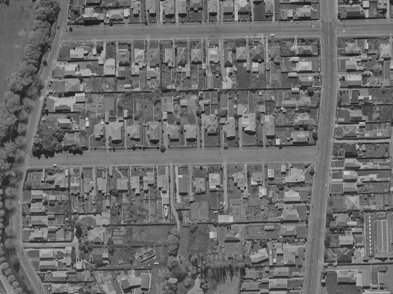 34 Riverview Street from the air, 1970-1974