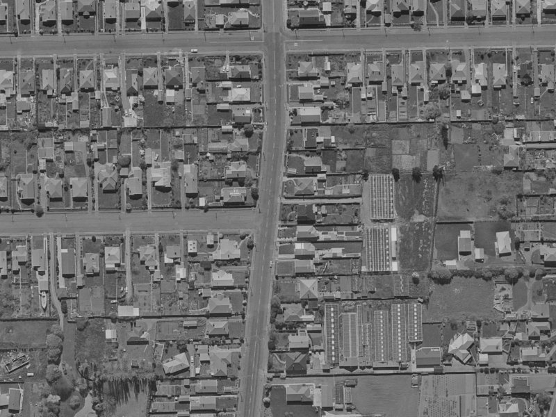 66 Birdwood Avenue from the air, 1970-1974