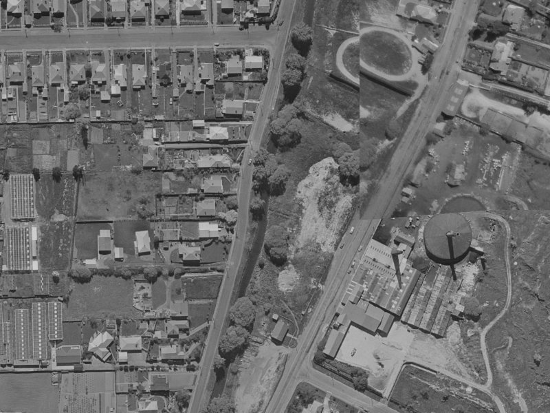85 Eastern Terrace from the air, 1970-1974