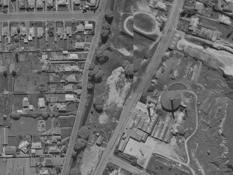 69-81 Centaurus Road from the air, 1970-1974