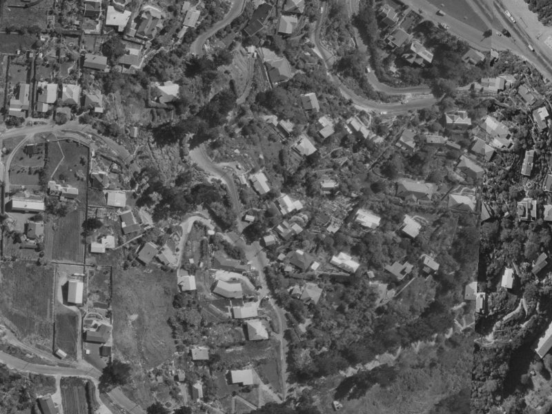 65 Clifton Terrace from the air, 1970-1974