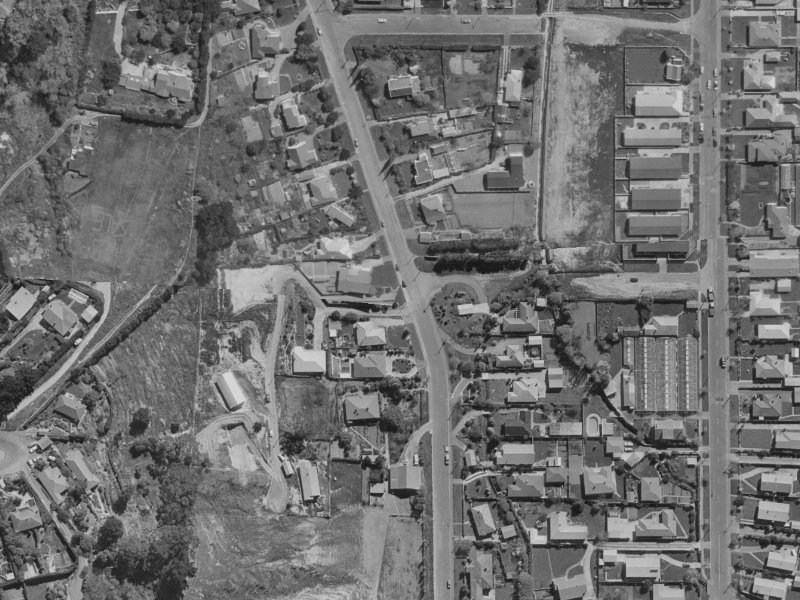 58 Albert Terrace from the air, 1970-1974