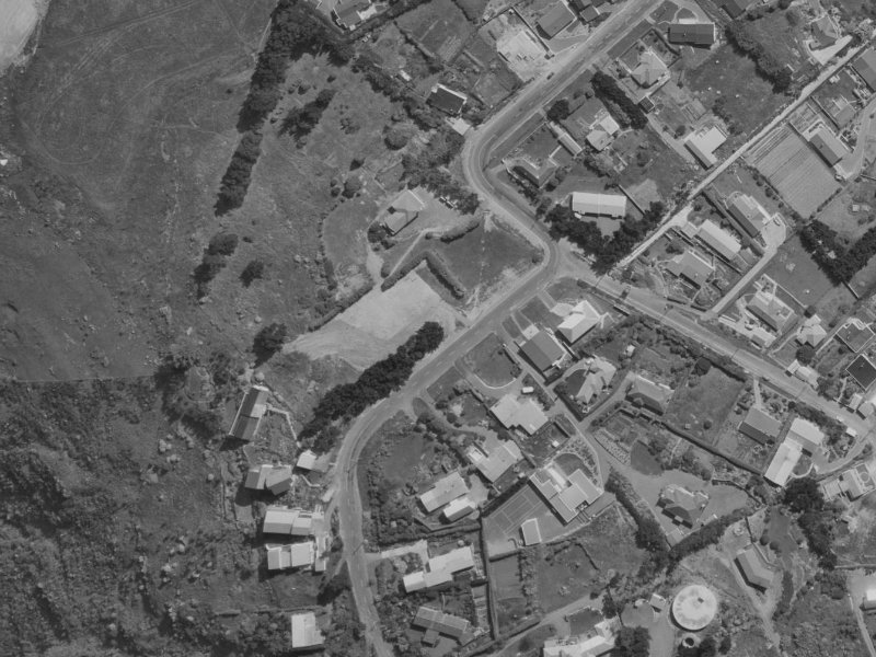 185 Major Hornbrook Road from the air, 1970-1974