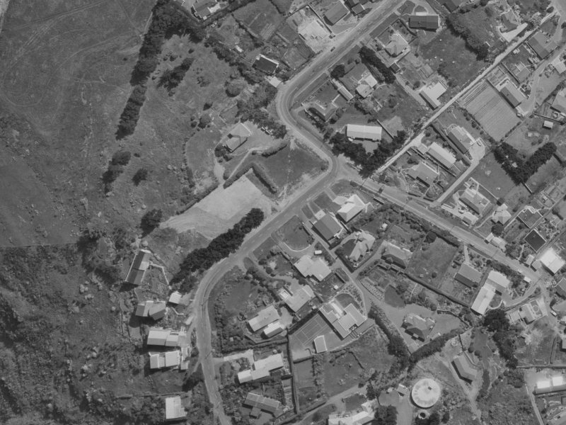 174 Major Hornbrook Road from the air, 1970-1974