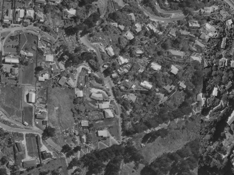 69 Clifton Terrace from the air, 1970-1974