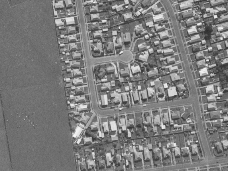 Rollesby Street from the air, 1970-1974