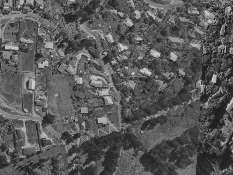 73A Clifton Terrace from the air, 1970-1974