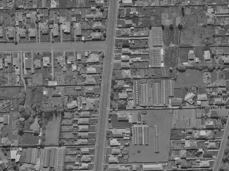 56 Birdwood Avenue from the air, 1970-1974