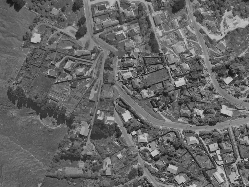 45 Huntsbury Avenue from the air, 1970-1974