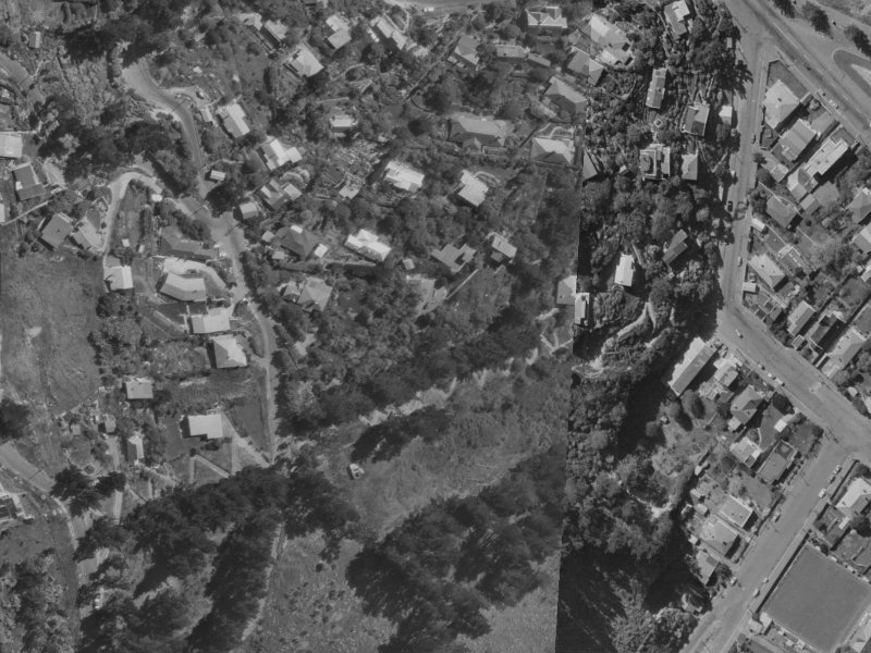 73D Clifton Terrace from the air, 1970-1974