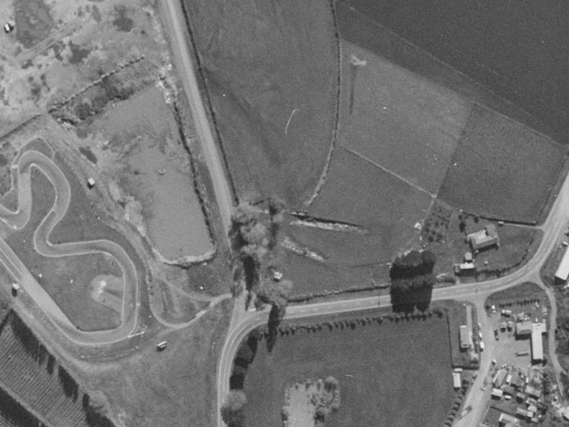 410 Wigram Road from the air, 1970-1974