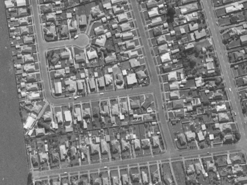 48 Rollesby Street from the air, 1970-1974