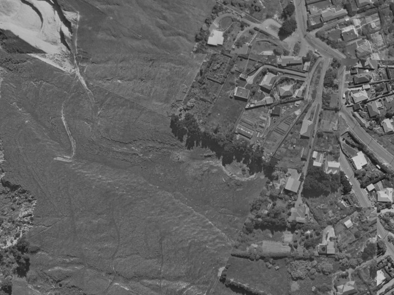 19A Lookaway Place from the air, 1970-1974