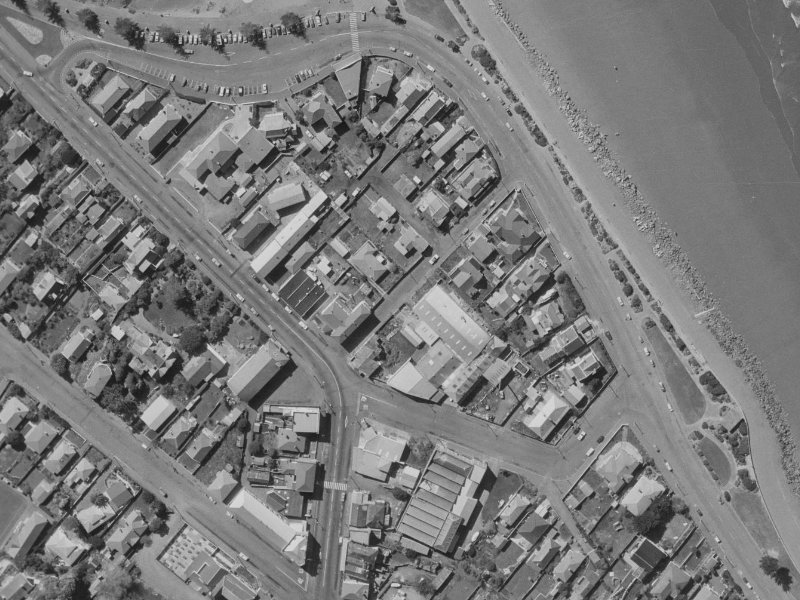 8 Burgess Street from the air, 1970-1974