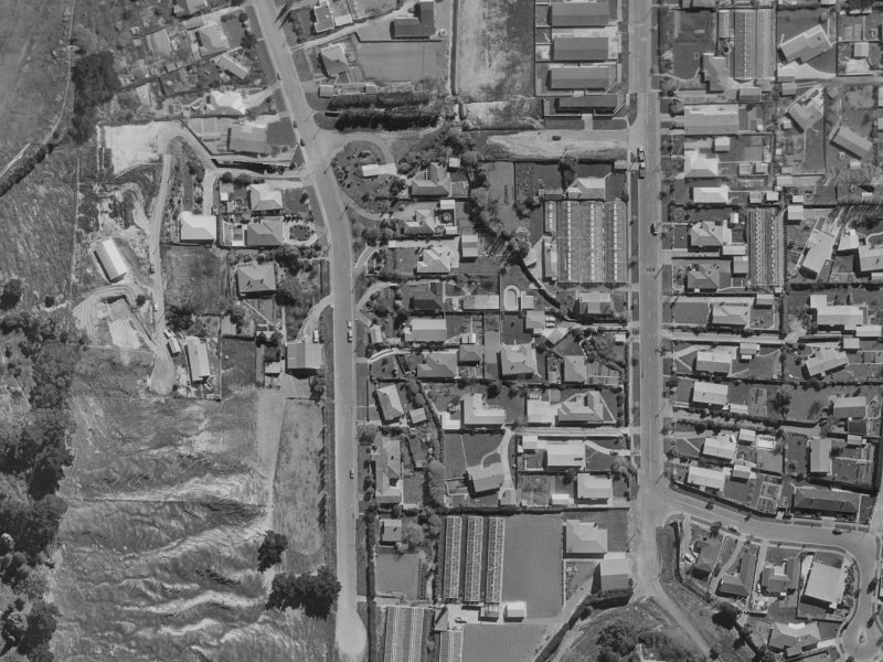 61 Albert Terrace from the air, 1970-1974