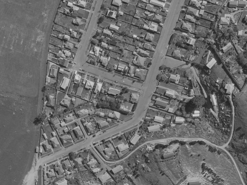 Bay View Road from the air, 1970-1974
