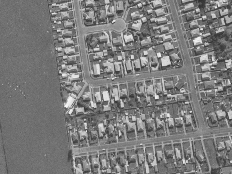 38 Rollesby Street from the air, 1970-1974