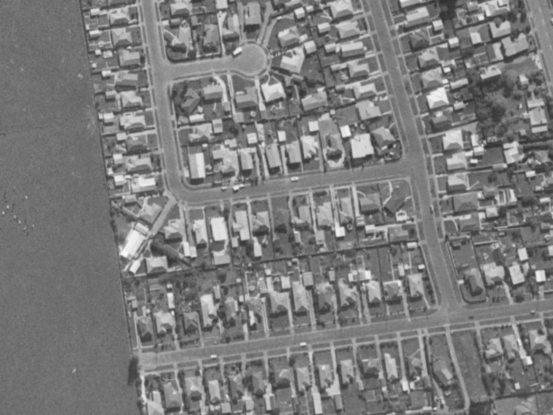 42 Rollesby Street from the air, 1970-1974