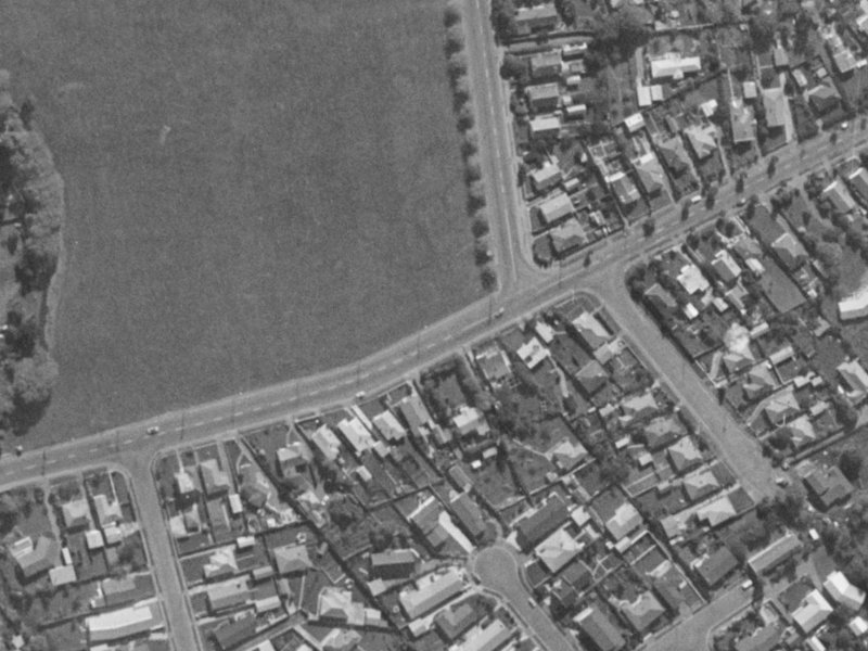 42A Rose Street from the air, 1970-1974