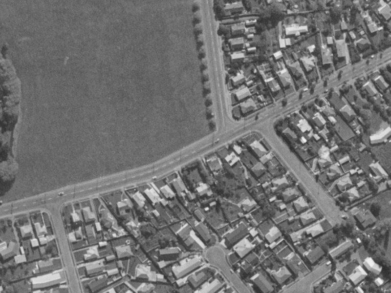 44 Rose Street from the air, 1970-1974