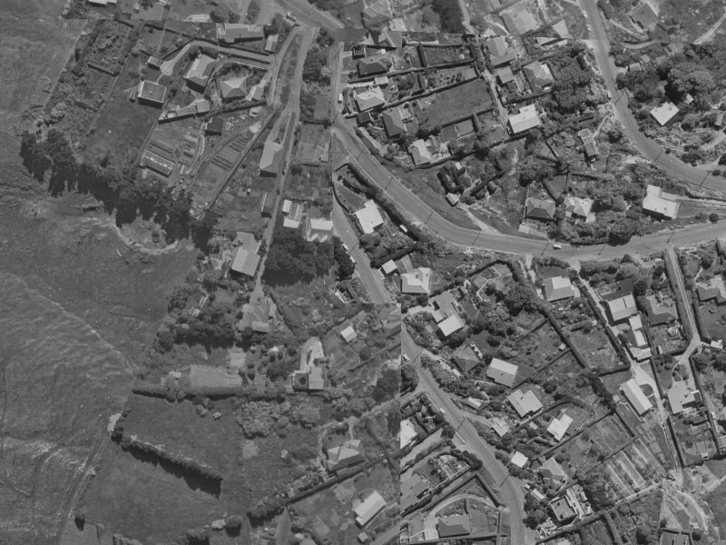 62 Huntsbury Avenue from the air, 1970-1974