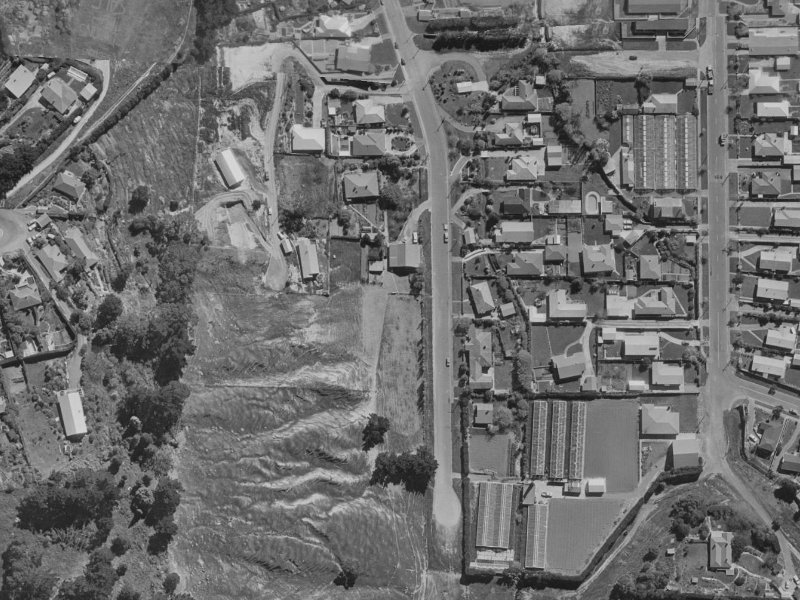 70 Albert Terrace from the air, 1970-1974
