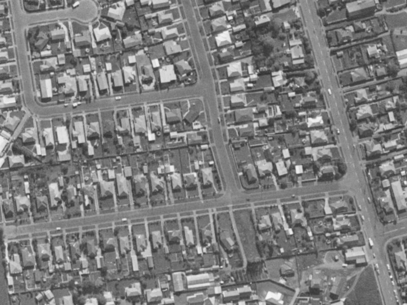 44 Rydal Street from the air, 1970-1974