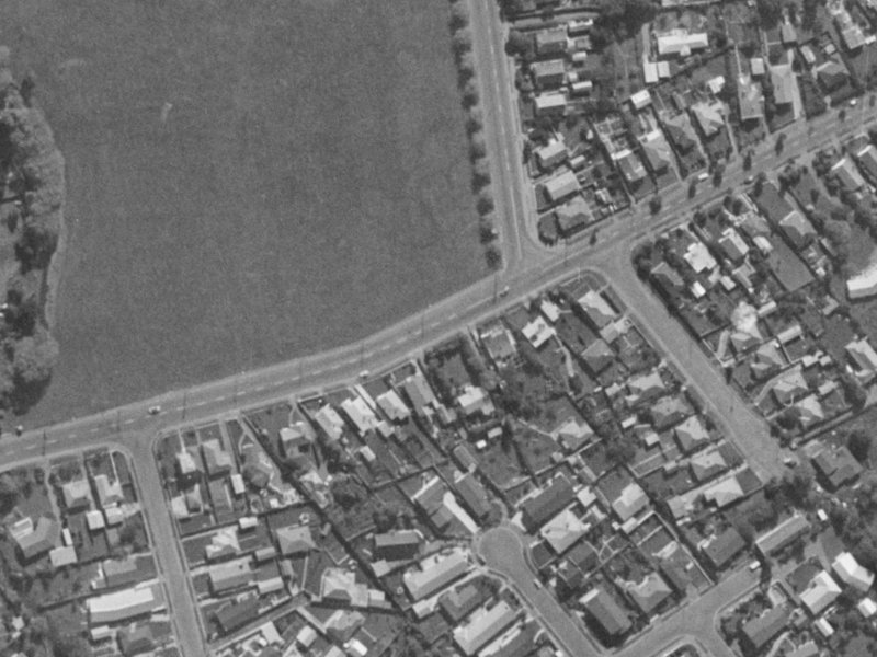 44A Rose Street from the air, 1970-1974