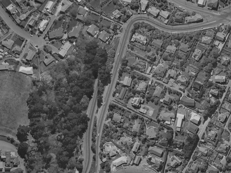 21 Dyers Pass Road from the air, 1970-1974