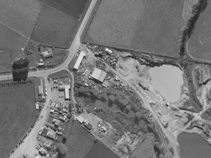 Edgewater Lane from the air, 1970-1974
