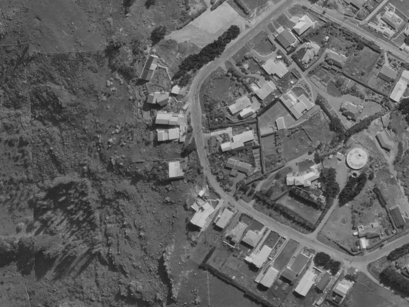 186 Major Hornbrook Road from the air, 1970-1974