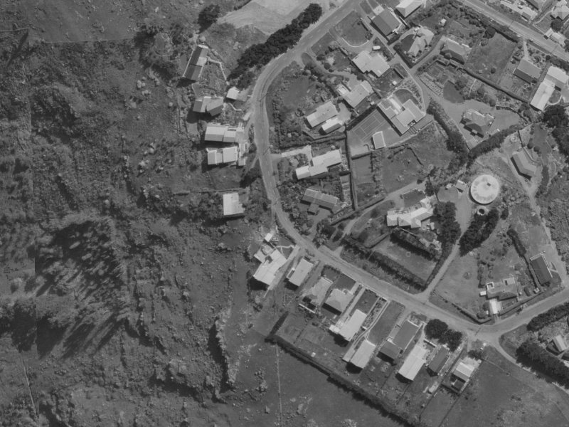194 Major Hornbrook Road from the air, 1970-1974