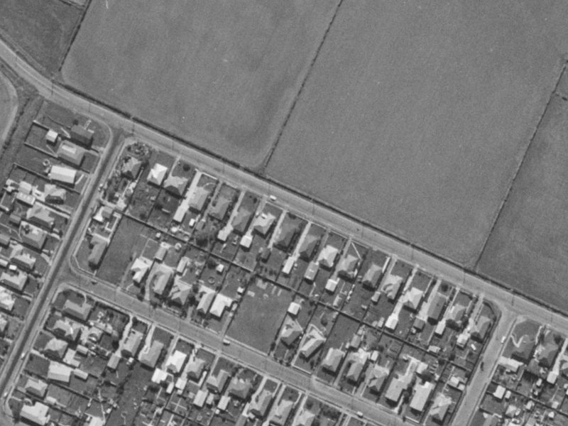 65 Dunbars Road from the air, 1970-1974