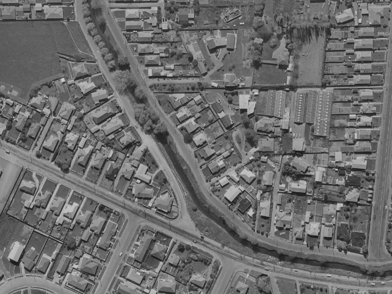215 Waimea Terrace from the air, 1970-1974