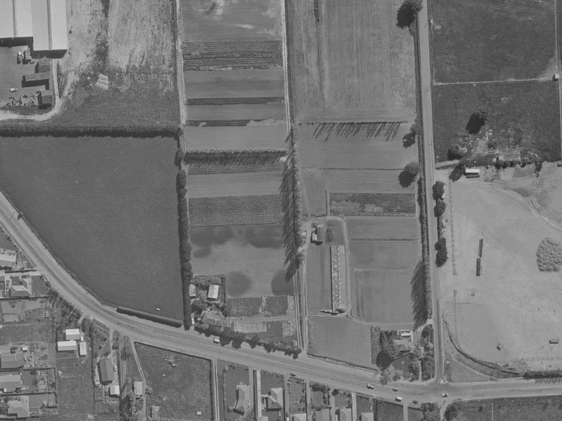 12E Lock Crescent from the air, 1970-1974
