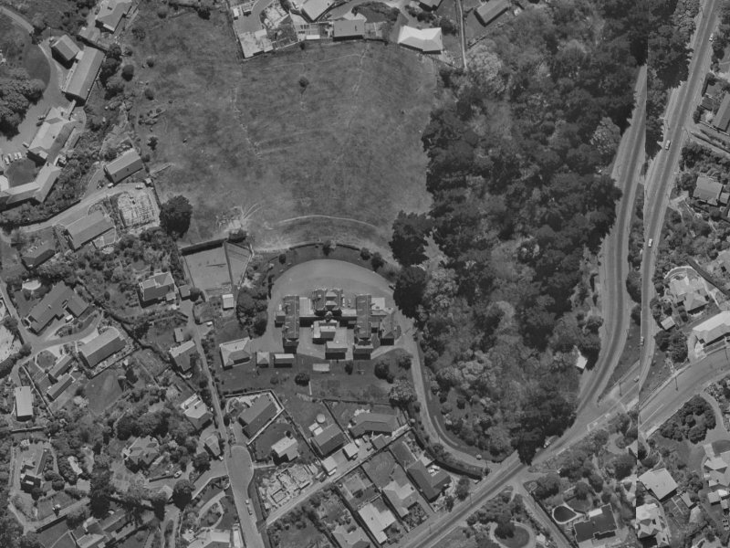 16 Overdale Drive from the air, 1970-1974