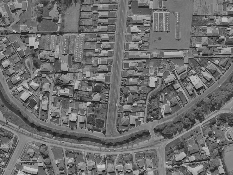 18 Birdwood Avenue from the air, 1970-1974