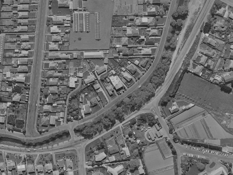 53 Eastern Terrace from the air, 1970-1974