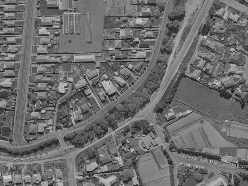 55 Eastern Terrace from the air, 1970-1974