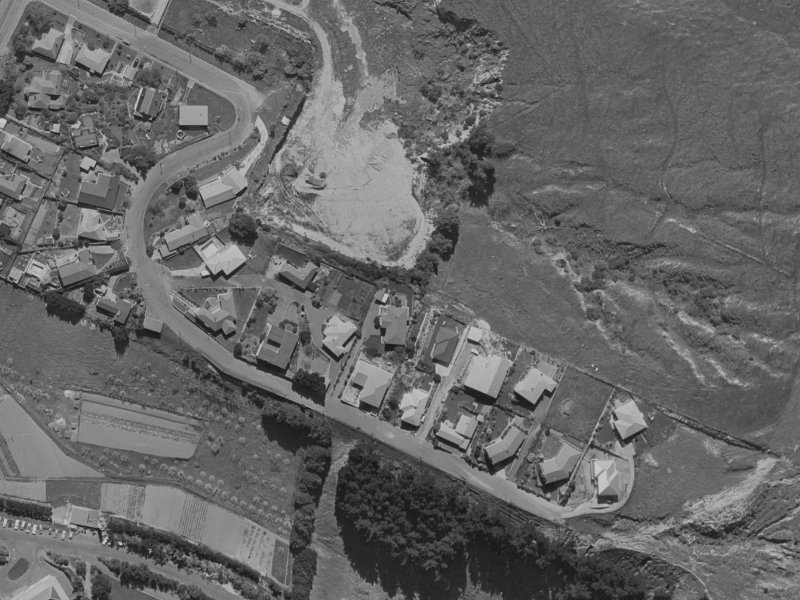 Whaka Terrace from the air, 1970-1974